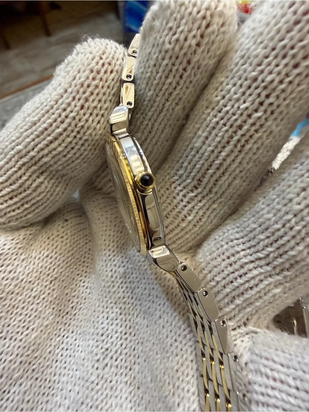 Seiko Essentials Women's Watch Two-Tone Gold Silver Arabic SFQ800 7N00-0BM0